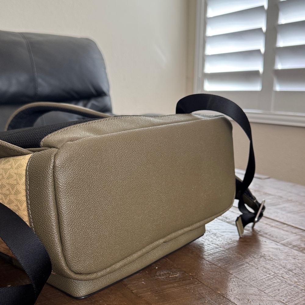 Michael Kors Cooper Olive Multi Commuter Backpack Fit 15” Laptop - Picture 6 of 8